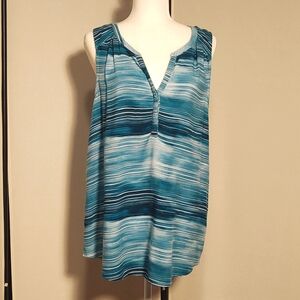 Sonoma Striped Sleeveless Top - Sz. L